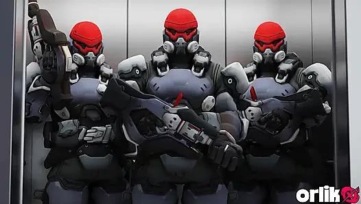 Tracer ve 3 adam tek tek - sakso, anal ve oyun oynarken sikiş 3d overwatch porno