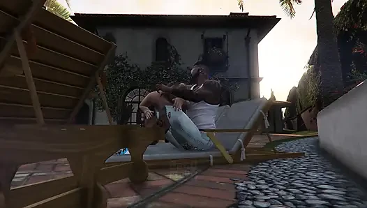 Gta 5 Franklin ve Amanda - balkondan bakarken yakalandı (bölüm 1)