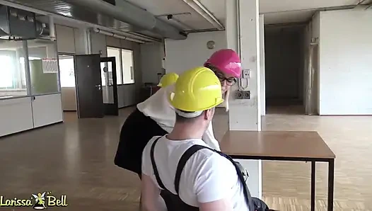 Kinky Patronla inşaat Sahasında Üçlü!