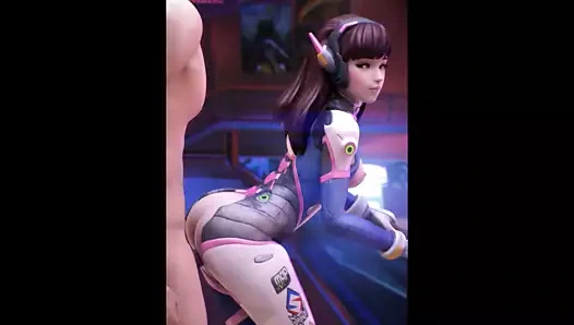 D.va 14 - overwatch sfm ve blender porno derlemesi