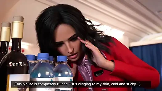 Uçuşta airhostess ile eğlence - Asia Town - e02