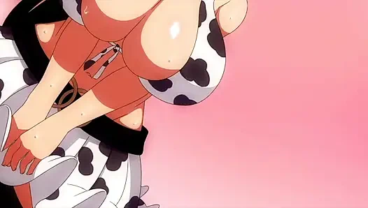 Bir kovboy kız iki yaşlı adama karşı! Shiawase Nara Niku Wo Morou! (Hentai pornosu, hentai tüm seks sahneleri)