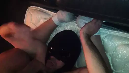 Self-suck and Jerk-off in Mouth