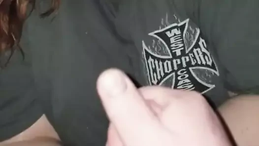 Kocasını boşaltıyor