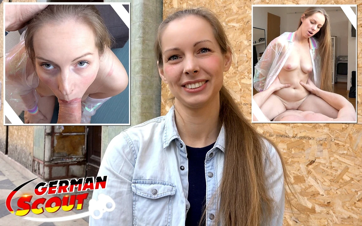 German Scout - кастинговый секс с трясущейся ногой и оргазм для финской девушки Kinuski от агента с большим хуем
