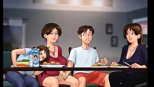 Yaz mevsimi efsanesi: orta yaşlı seksi kadınlarla akşam yemeği bölüm 118,119