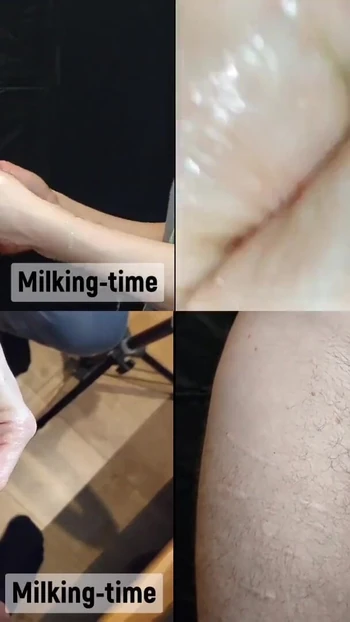 Завораживающий момент из "Есть везде! Подборка на раздельном экране 2 (время доения)"