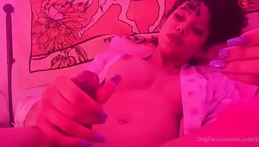 (of) mj yeşim güzel karışık ts yakın çekim boşalmak