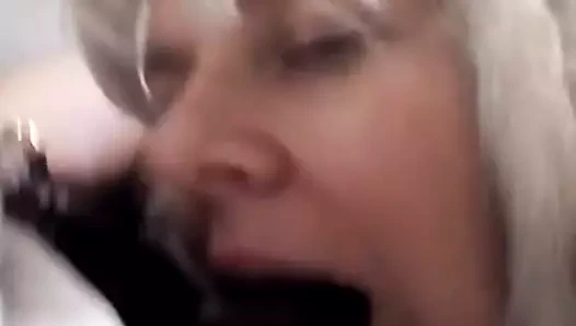 Seksi sarışın berbat büyük siyah horoz