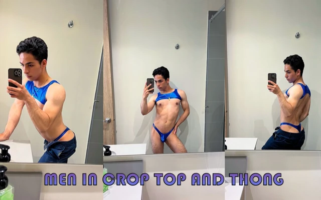 Crop Top ve İç Çamaşırlı Erkekler