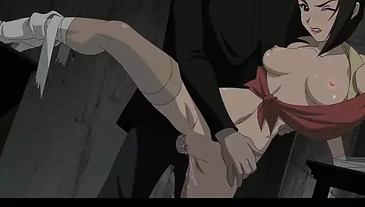 Faye Valentine sert amcık seksi (sansürsüz çizgi film)