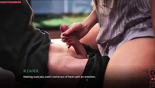 The Synthetic Part 10 By Carbon - Busty MILF Gives Horny Guy a Handjob, Big Cock Cumshot