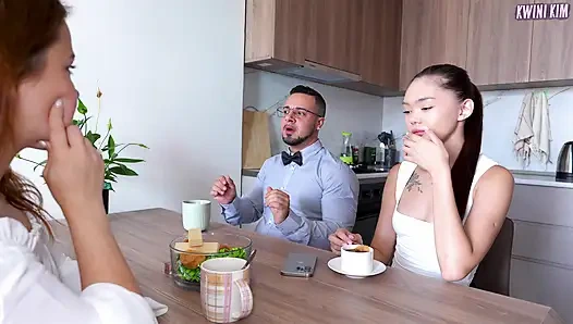 Genç Asyalı Eş ve Kocası, Nicole Murkowski ile Garip Swinger Üçlüsünde!