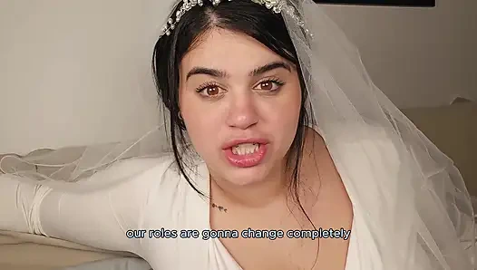 Yeni evli kadın düğün gecende yarağını kilitliyor ve seni aldatıyor!