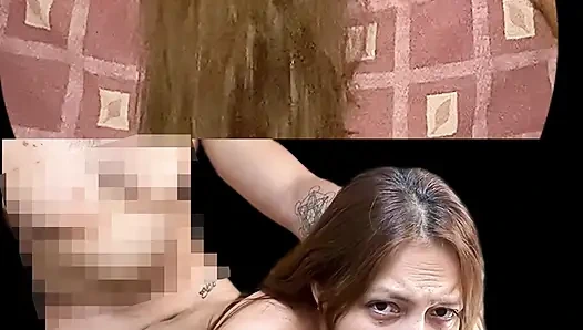 Angy bir sikiş makinesi, derin gırtlak ve çok zevkli hareketler