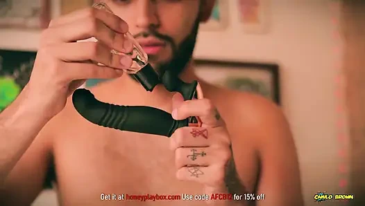 Honeyplaybox royal prostat masajını test etme beni uzun yoğun orgazmda eller serbest yaptı