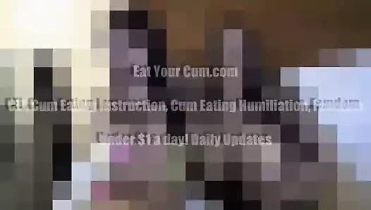 Geniş aç ve kendi ağzına cum vur cei