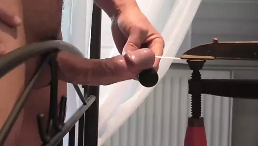 Horoz işkence sadece titreşimler için boşalmak