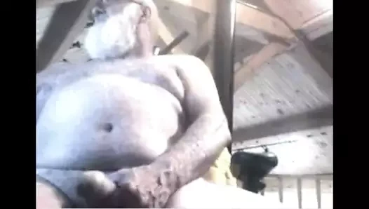 Dede kamerada boşalıyor