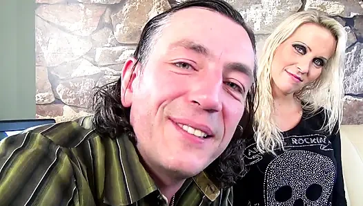 Julia Pink ve Diether Stein - Alman orta yaşlı seksi kadın