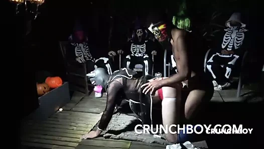 Becerdin eyersiz için the halloween ceremeony ile boyun eğme