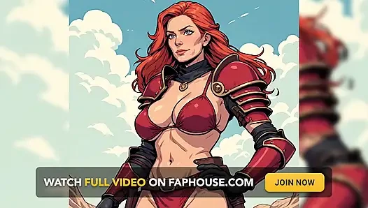Anime tarzı seksi savaşçı orta yaşlı seksi kadınlar