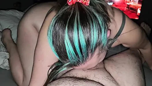 Sucking him till he is completely drained and ready for bed