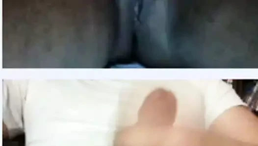 Kremsi siyah kız sürtme ve yayma kedi