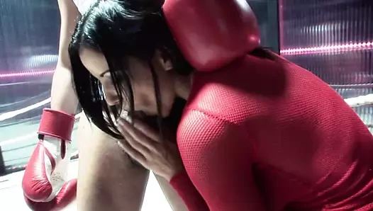 İki adam dostça bir boks müsabakası düzenlemeye karar verdi.