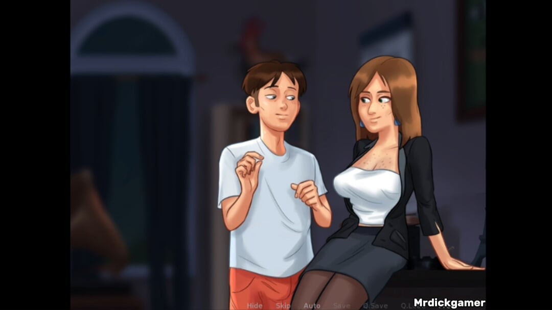 Teacher gets her tits sucked and her pussy banged by a young cock