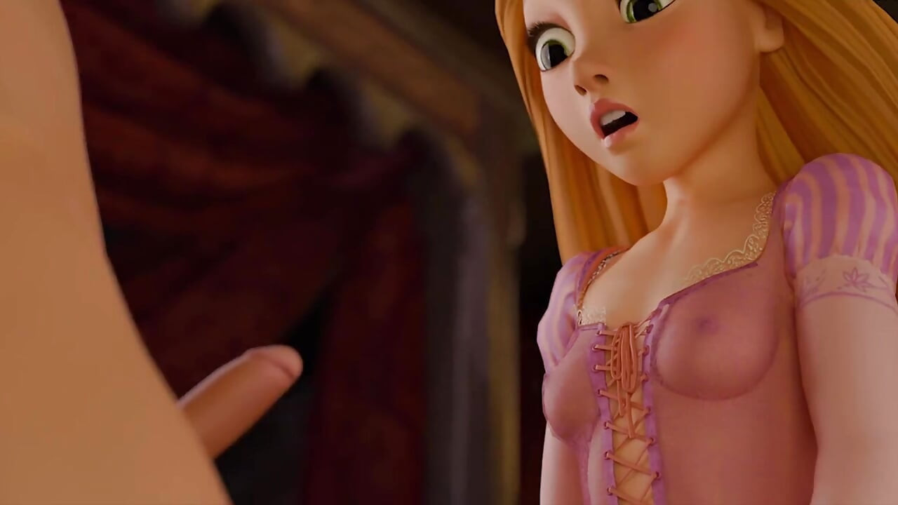 Uzun saçlı güzellik kontrolü eline alıyor: rapunzel'in şehvetli kovboy kızı ve derin gırtlak fantezisi