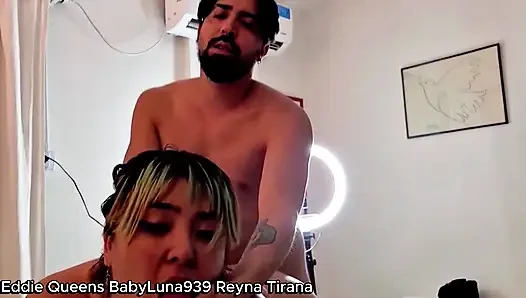 Terrible Slave BBW Milf Reyna Tirana rides my boyfriend Eddie Queens and dominates him, not expecting that I know. Part 3