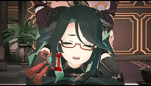 Genhin impact - xianyun ortalama yarakdan sıkıldıktan sonra büyük siyah yarak istiyor - 3 boyutlu hentai animasyon