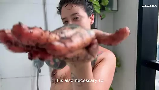 Alternatif kız kıllı koltuk altlarına tapınma yapıyor