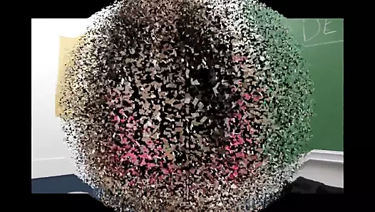 Dominatrix öğretmen seks çalışma nesnesini sağıyor.