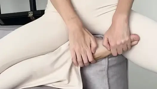 Uzun bacaklı deve toynağı tayt yogası