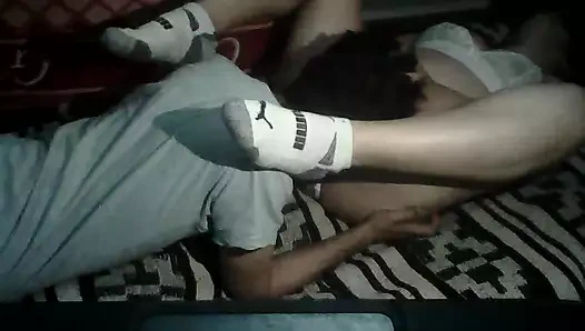 Vajinasını emerken sırtımdan ölçtüm