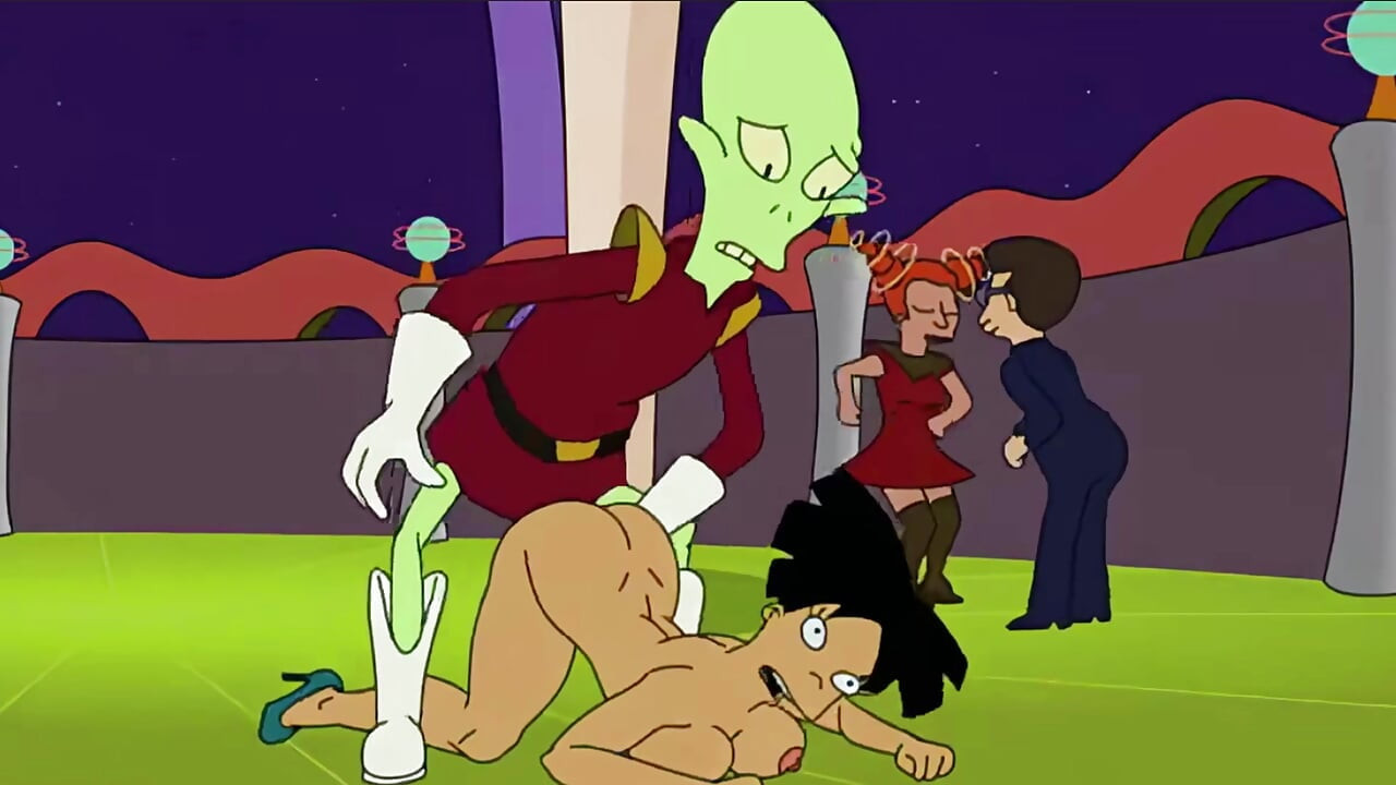 Futurama - dölün içinde anal seks - çizgi film porno parodi