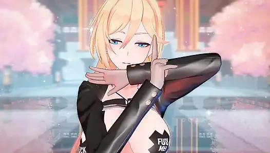 Sevimli genç seksi dans