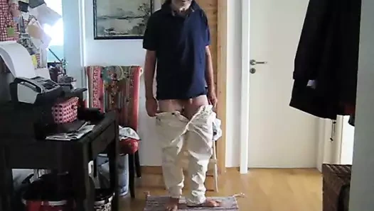 undressing, wanking-- ausziehen u wichsen