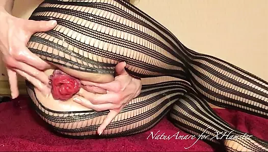 Yakın çekim esnetme, kendine yumruk sokma, sarkma ve fışkırtma