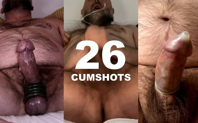 28 Cumshots - Patlayıcı Tüylü Ayı Cumshot Derlemesi