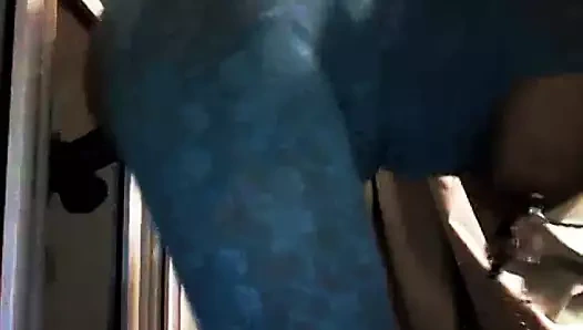 arkadan süper yapay penis