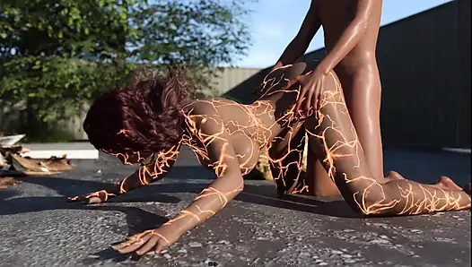 Oral seks ve sert yeşil güç ve sakso ve inferno kötü adam miras sert sikişiyor 5