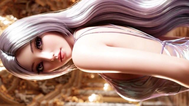 Güzel Kızların Şeffaf Moda Sunumunun Keyfi: Parlak Mücevherler 3D Anime AI-Generated