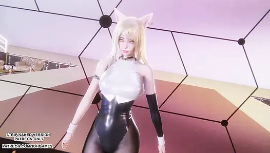 MMD CHUNG HA - СТРЕСС - Сексуальная Ахри, танец Кпоп, лига легенд, хентай без цензуры 4K 60FPS
