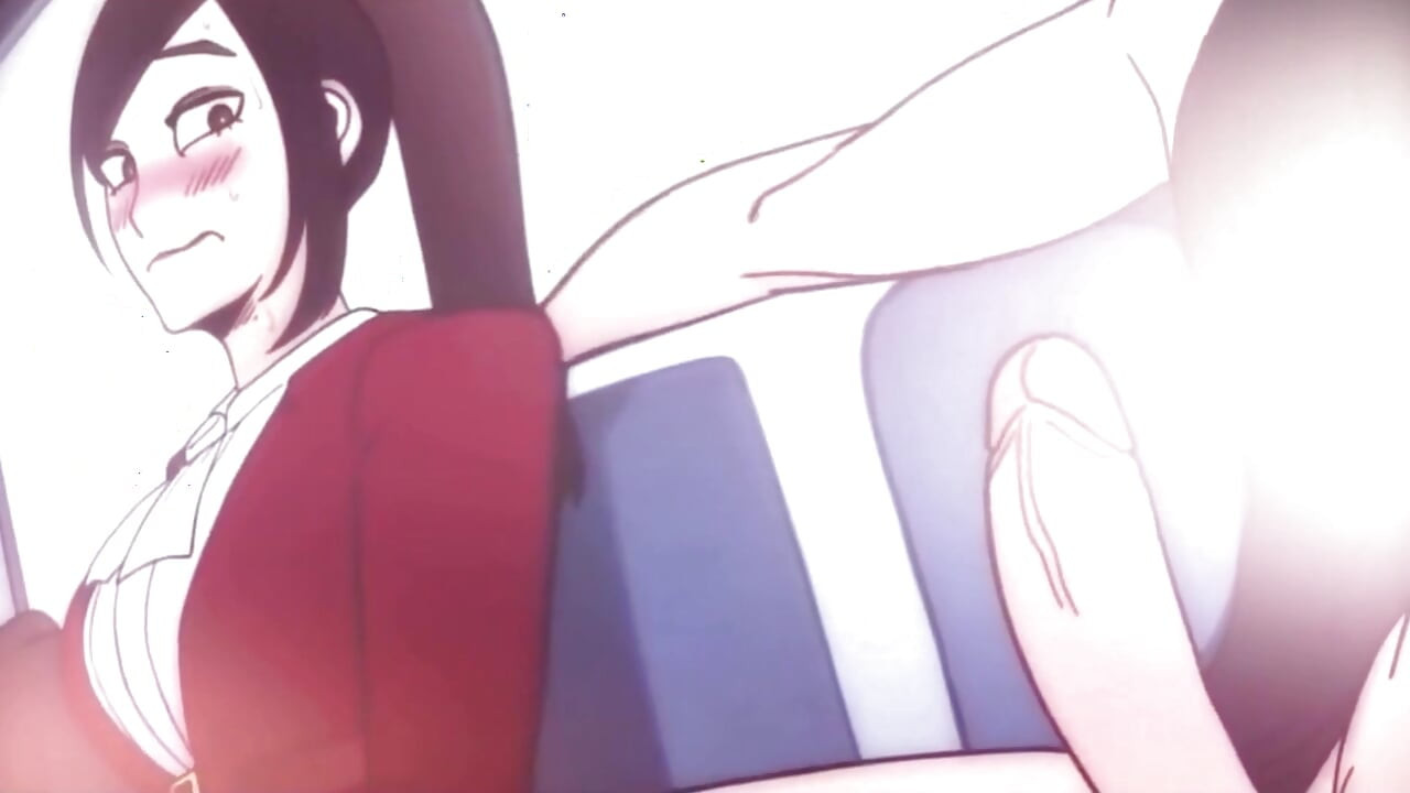 Sansürsüz hentai - otobüste herkesin içinde emiyor ve seks