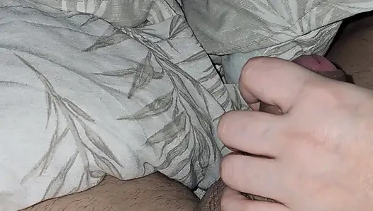 LITTLE SLUT WORSHIPS STEP SON BIG DICK WITH A HANDJOB