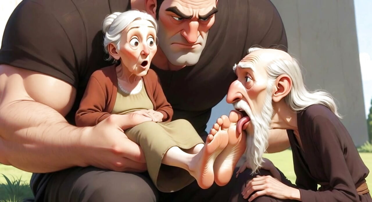 Aldatılan koca sevgilisinin kucağına otururken karısının ayaklarını yalıyor - ateşli evli kadın ayak ibadeti