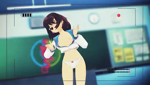 (mmd) haruhi suzumiya - gimme x gimme (dm144 tarafından yapılmıştır)